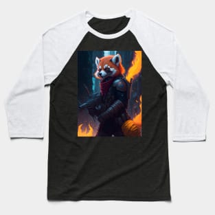 Flame-Forged Paws Baseball T-Shirt